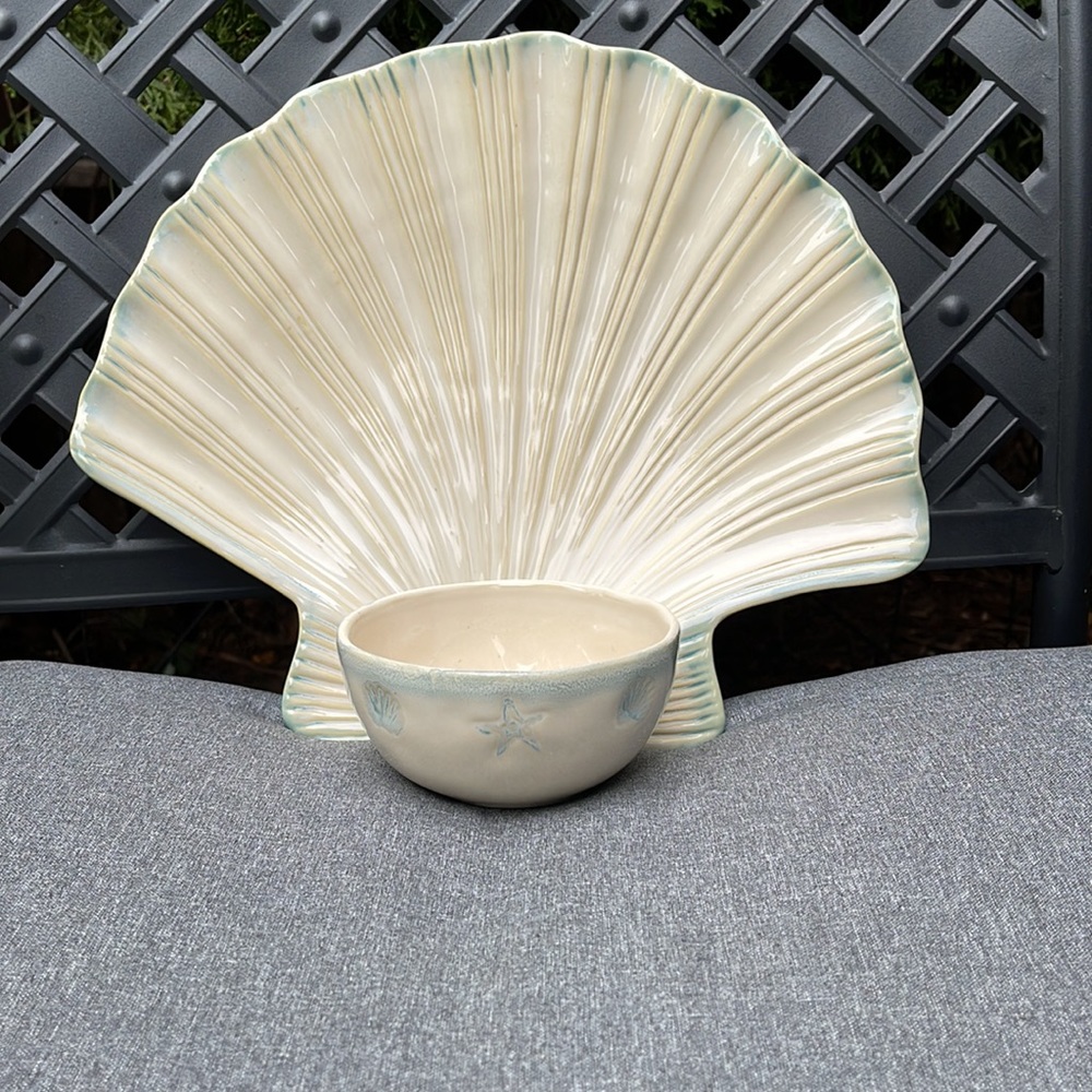 Home studio Shoreline collection chip and dip set